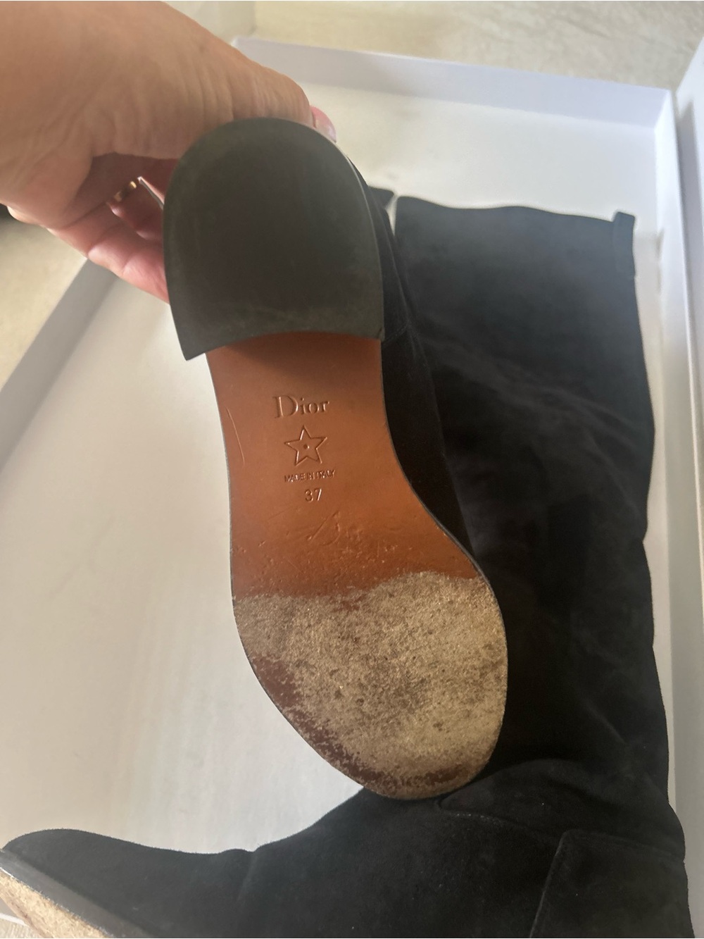 Dior black suede boots - Picture 5 of 5
